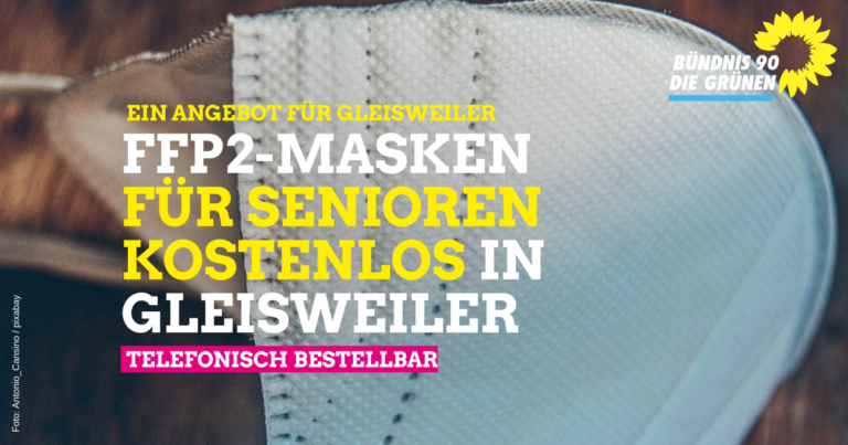 Kostenlose Abgabe von FFP 2 Masken in Gleisweiler